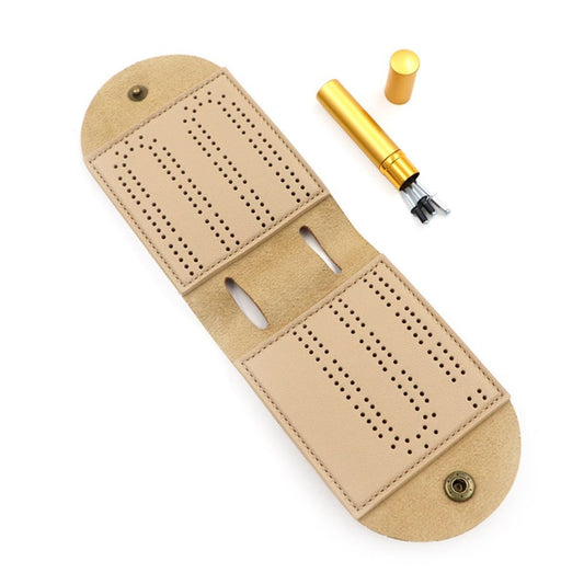 2 pack Travel Cribbage Board Game Set, Portable Cribbage Boards Unique Track Cribbage Board, Foldable PU Mini Cribbage Board Kemu |Fashion Home Kitchen Beauty