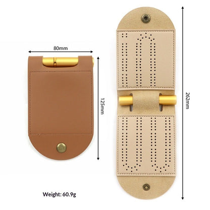 2 pack Travel Cribbage Board Game Set, Portable Cribbage Boards Unique Track Cribbage Board, Foldable PU Mini Cribbage Board Kemu |Fashion Home Kitchen Beauty
