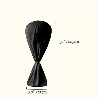 Fan Cover Dustproof Standing Pedestal Round Floor Electric Fan Dust Covers Household Patio Fans Cover Waterproof Floor Covers for Indoor Outdoor (Black)