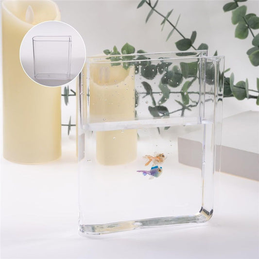 Clear Acrylic Book Vase for Flowers, Transparent Flower Vase for Home Decor, Simplicity Bookshelf Decor, Unique Stuff for Book Lovers (Clear) Kemu |Fashion Home Kitchen Beauty