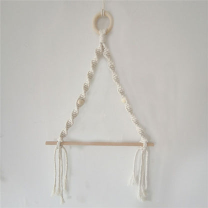 2 pack Paper Towel Holder - Paper Towel Hanging for Kitchen Bathroom, Kitchen, Washroom, Hand -Woven Home Decor Wall Hanging Shelf