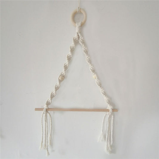 2 pack Paper Towel Holder - Paper Towel Hanging for Kitchen Bathroom, Kitchen, Washroom, Hand -Woven Home Decor Wall Hanging Shelf