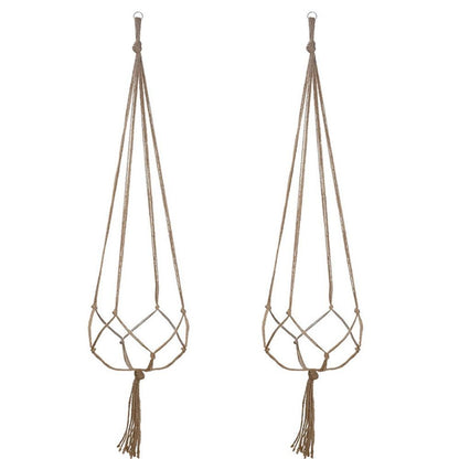 4 pack Hemp Rope Plant Hanger Hanging Planter 47.2 Inch for Plant Pot, Without Pot and Plant (Light Brown-Hemp) Kemu |Fashion Home Kitchen Beauty