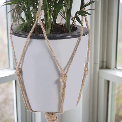 4 pack Hemp Rope Plant Hanger Hanging Planter 47.2 Inch for Plant Pot, Without Pot and Plant (Light Brown-Hemp) Kemu |Fashion Home Kitchen Beauty