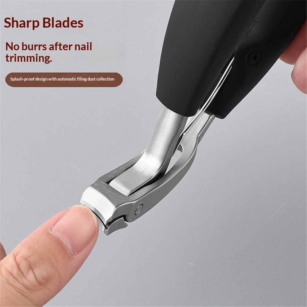 1Pcs Stainless Steel Toenail Clippers Safe Slanted Nail Clippers Cutters Scissors with Handle Professional Curved Blade Grooming Tool for Seniors Kemu |Fashion Home Kitchen Beauty