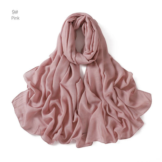 Hijab Scarf for Women Soft Lightweight Hijab for Women Long Scarf Shawl Wrap, Hijab For Women Scarf (pink) Kemu |Fashion Home Kitchen Beauty
