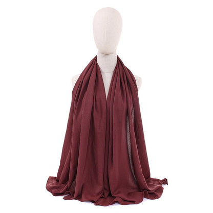 Women Scarfs Large Long Beach Gauze Shawl Wrap,for Daily Outfits Stylish Occasions,Scarf Category Ornament 100cm-190cm(dark red) Kemu |Fashion Home Kitchen Beauty