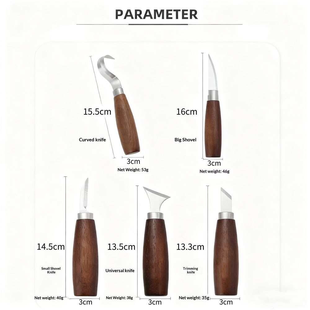 Wood Carving Kit Kit Wood Carving Tools Set for DIY Crafts for Wood DIY Beginners,Carving Kit for Beginners (Brown) Kemu |Fashion Home Kitchen Beauty