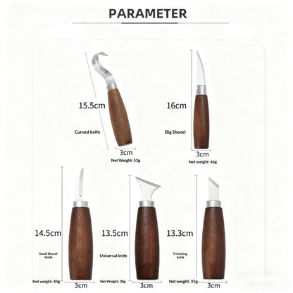 Wood Carving Kit Kit Wood Carving Tools Set for DIY Crafts for Wood DIY Beginners,Carving Kit for Beginners (Brown) Kemu |Fashion Home Kitchen Beauty