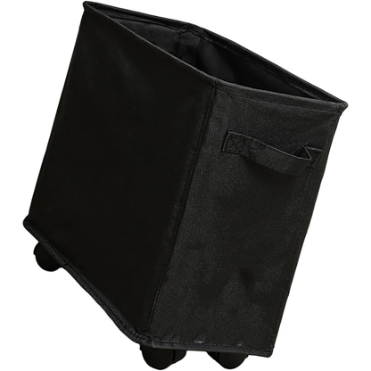 13.77 Inches Slim Laundry Basket on Wheels, Collapsible Rolling Laundry Hamper, Foldable Narrow Corner Clothes Storage Bins