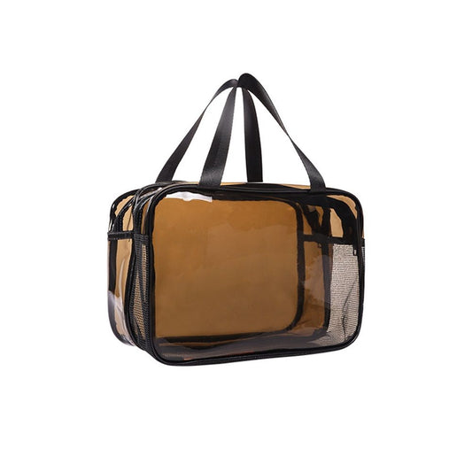 Clear Toiletry Bag for Women Men, Portable Large Travel Makeup Bag, Waterproof & Draining Transparent Cosmetic Bag Kemu |Fashion Home Kitchen Beauty