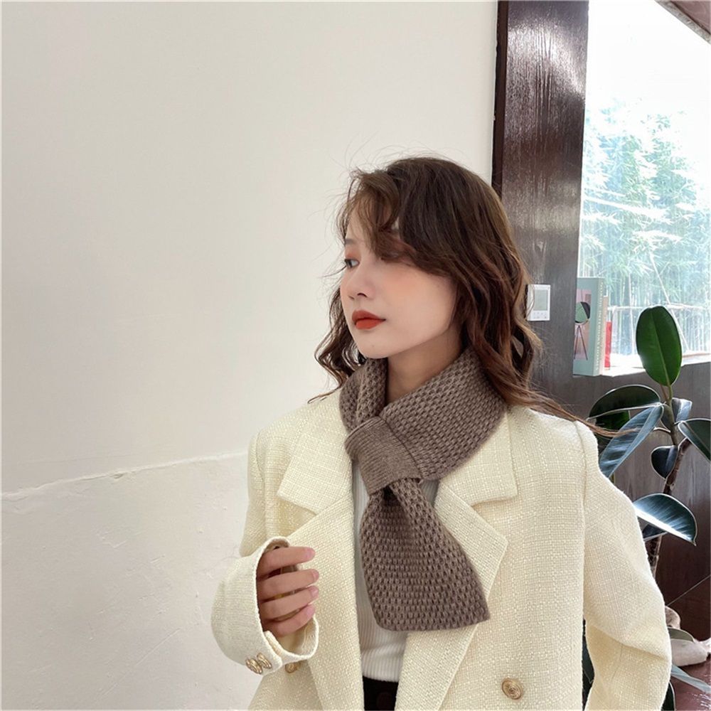 Winter Knit Warm Scarves Thick Scarf Cold Weather Soft Neck Warmer for Women Men, Shawl Neck Collar Breathable Warmer Cold Weather (khaki) Kemu |Fashion Home Kitchen Beauty