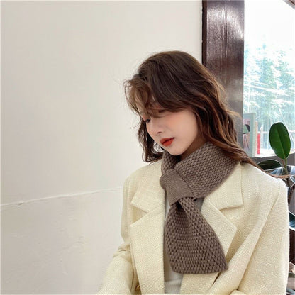 Winter Knit Warm Scarves Thick Scarf Cold Weather Soft Neck Warmer for Women Men, Shawl Neck Collar Breathable Warmer Cold Weather (khaki) Kemu |Fashion Home Kitchen Beauty
