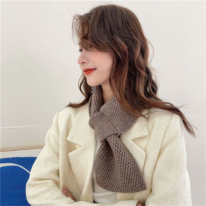 Winter Knit Warm Scarves Thick Scarf Cold Weather Soft Neck Warmer for Women Men, Shawl Neck Collar Breathable Warmer Cold Weather (khaki) Kemu |Fashion Home Kitchen Beauty