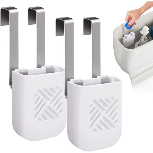 2Pcs Toilet Tank Cleaning Tablet Holder, Toilet Tank Bleach Tablet Bracket, Hanging Toilets Bowl Cleaner Carrier for Preventing Dissolved Residue From Polluting Water Tank Kemu |Fashion Home Kitchen Beauty