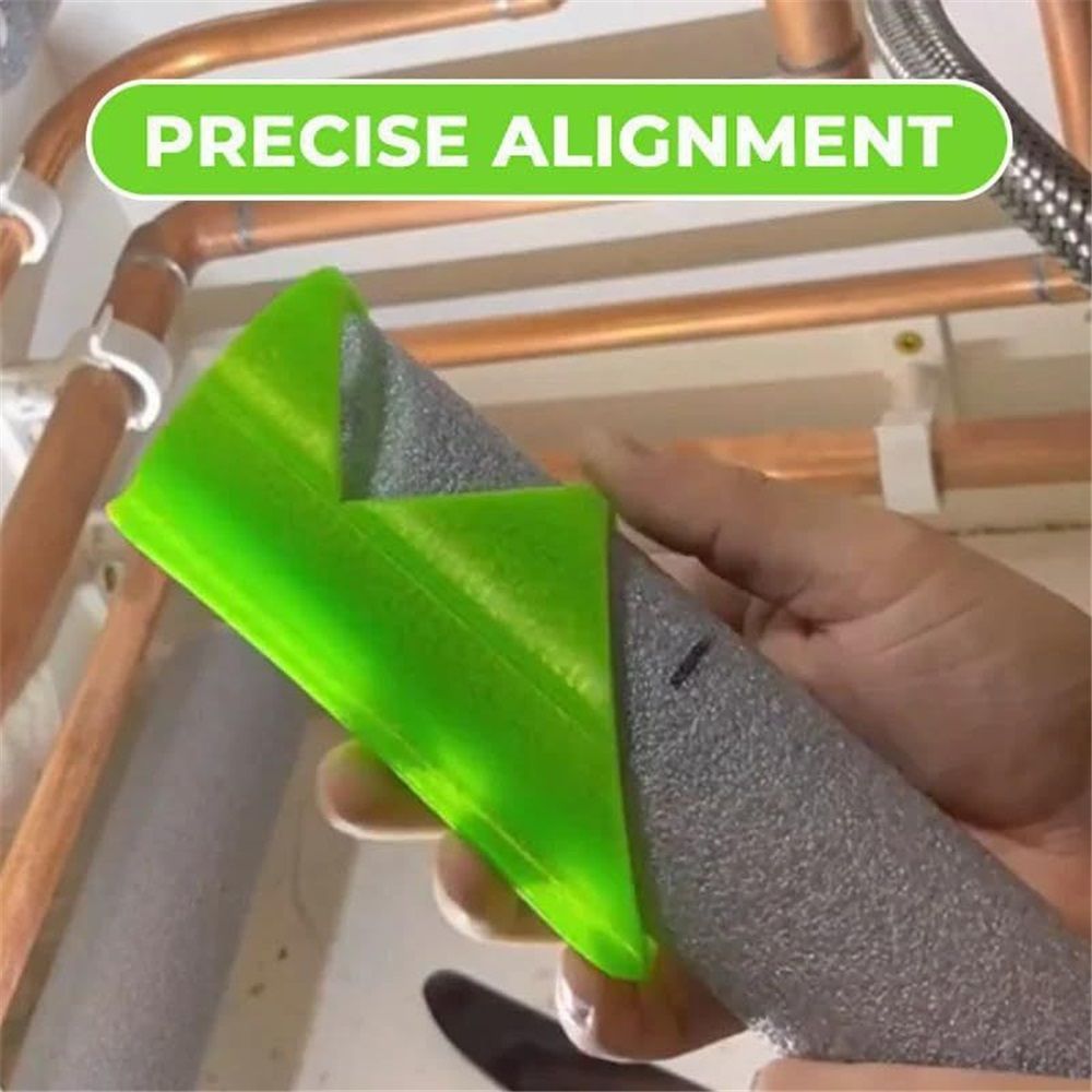 2 set Pipe Insulation Cutting Guide - Foam & Rubber Pipe Cutter Tool for Insulated Foam Pipe Lagging Installation - 3 Sizes for Home Industrial Use (Green, 59/51/45mm) Kemu |Fashion Home Kitchen Beauty