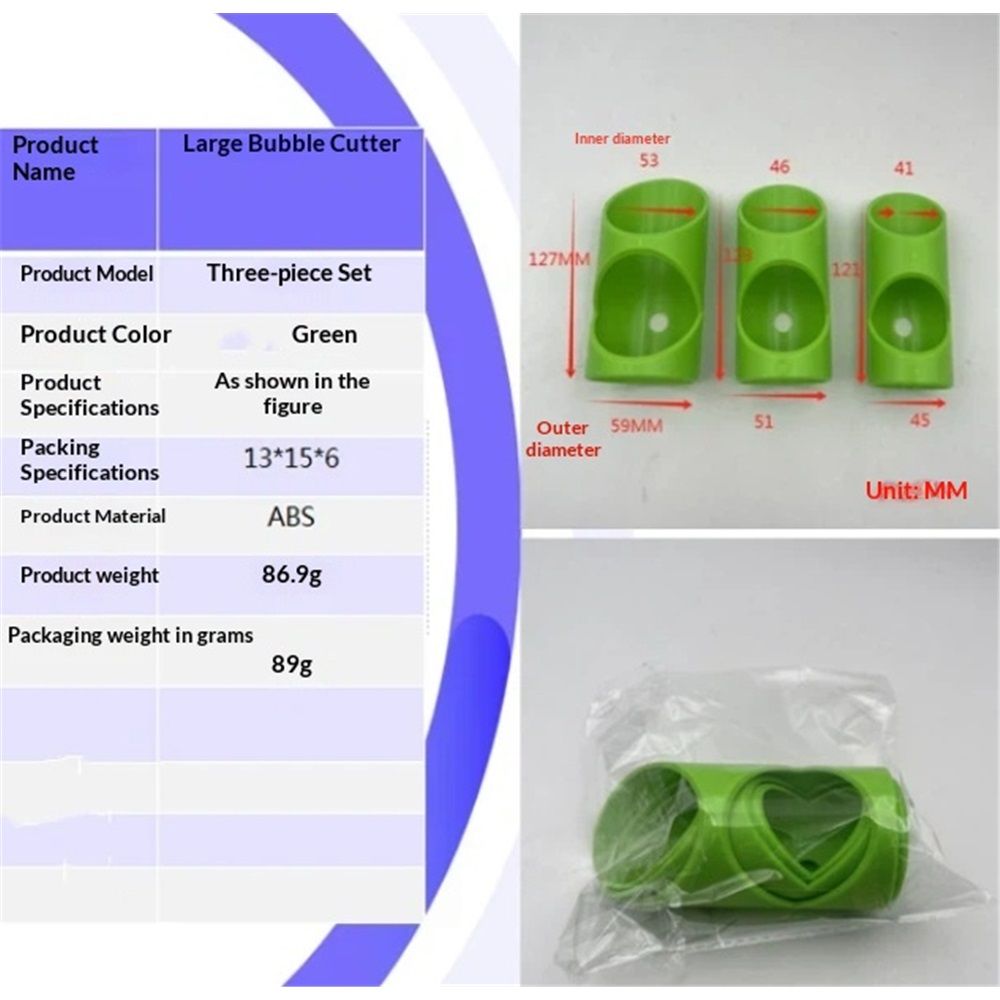 2 set Pipe Insulation Cutting Guide - Foam & Rubber Pipe Cutter Tool for Insulated Foam Pipe Lagging Installation - 3 Sizes for Home Industrial Use (Green, 59/51/45mm) Kemu |Fashion Home Kitchen Beauty