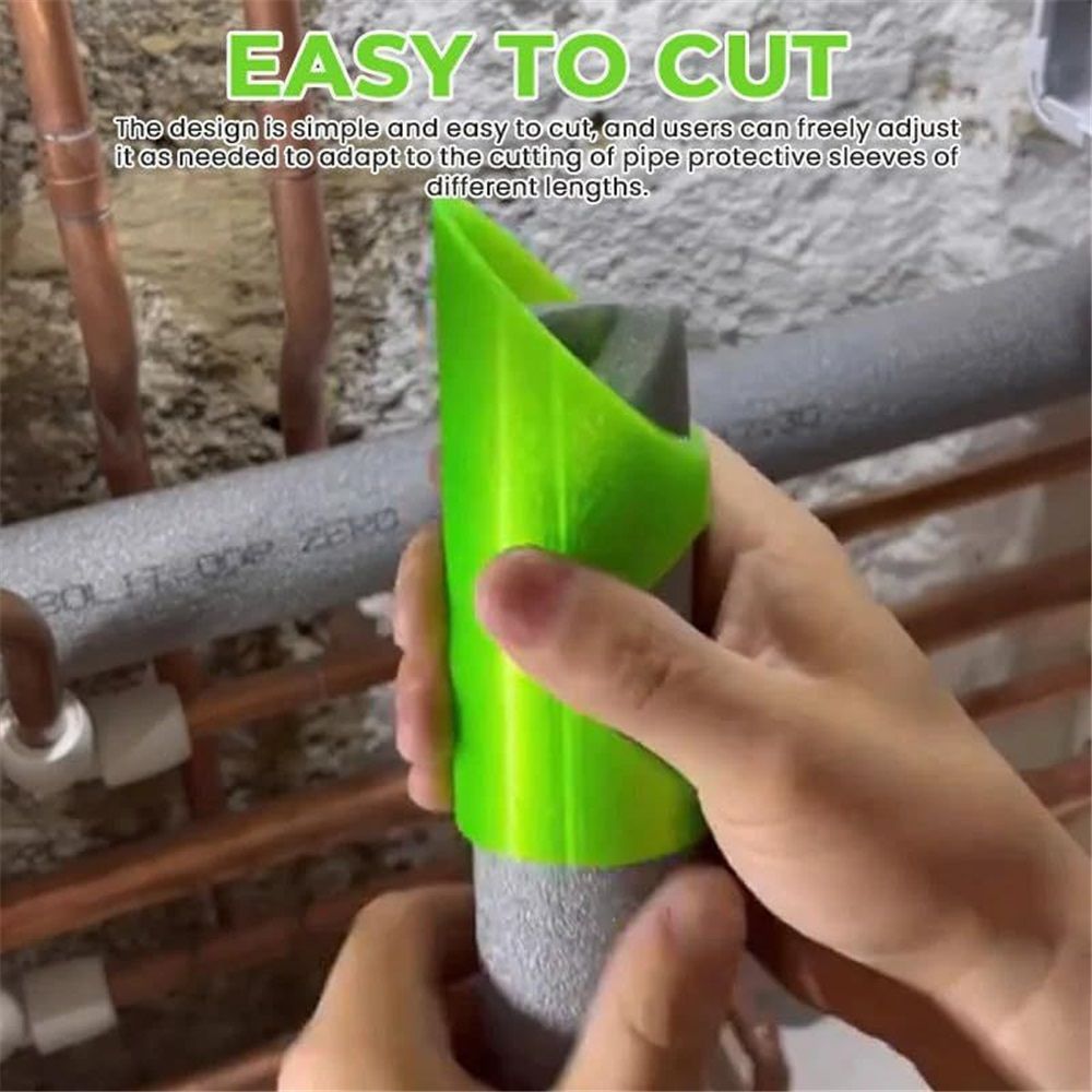 2 set Pipe Insulation Cutting Guide - Foam & Rubber Pipe Cutter Tool for Insulated Foam Pipe Lagging Installation - 3 Sizes for Home Industrial Use (Green, 59/51/45mm) Kemu |Fashion Home Kitchen Beauty