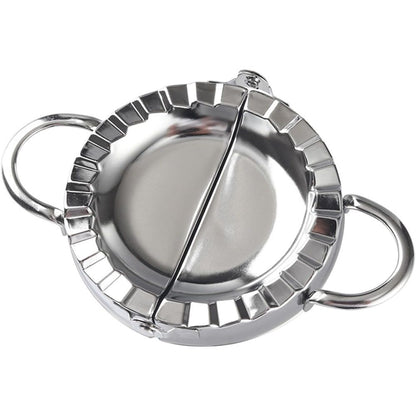 New Stainless Steel Ravioli Mould Dumpling Maker Wrapper Pierogie Pie Crimper Pastry Dough Press Cutter Kitchen Gadgets (Round Handle) Kemu |Fashion Home Kitchen Beauty