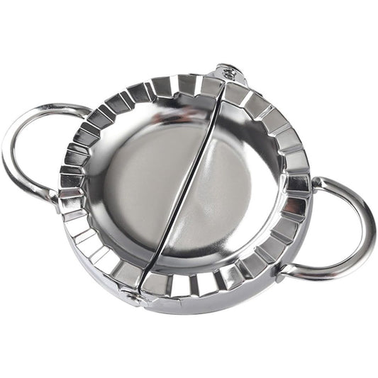 New Stainless Steel Ravioli Mould Dumpling Maker Wrapper Pierogie Pie Crimper Pastry Dough Press Cutter Kitchen Gadgets (Round Handle) Kemu |Fashion Home Kitchen Beauty