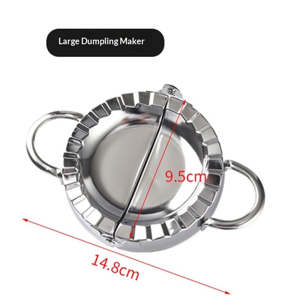 New Stainless Steel Ravioli Mould Dumpling Maker Wrapper Pierogie Pie Crimper Pastry Dough Press Cutter Kitchen Gadgets (Round Handle) Kemu |Fashion Home Kitchen Beauty