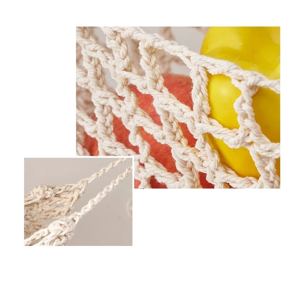 Hanging Fruit Hammock Under Cabinet - Cotton Basket Storage for Produce, Banana - Boho Kitchen Decor for More Counter Space at Home Boat Camper RV（only bag） Kemu |Fashion Home Kitchen Beauty