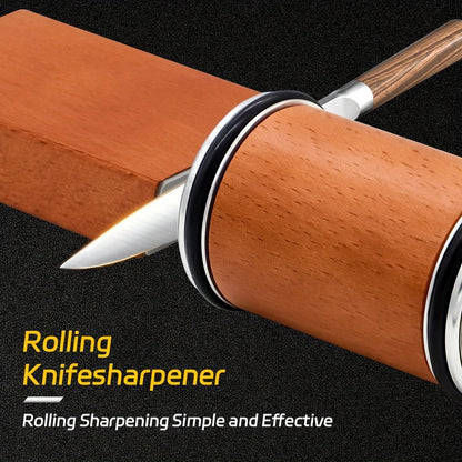Knife Sharpener Tool - Rolling Knife Sharpener Kit with Diamond discs Angles 15° & 20°, Razor sharp Edges, Multipurpose Rolling Sharpener for Kitchen Knives, Chef's Knive Kemu |Fashion Home Kitchen Beauty