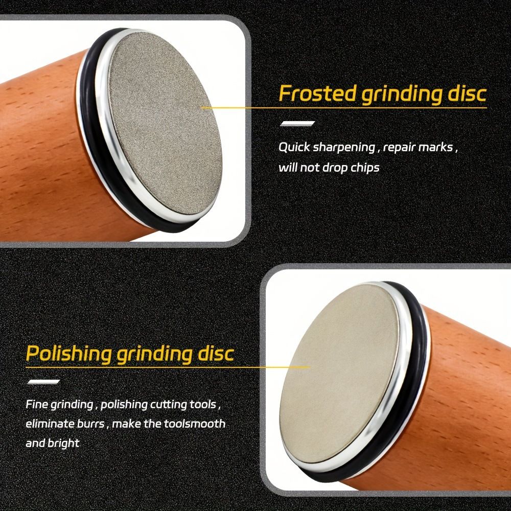 Knife Sharpener Tool - Rolling Knife Sharpener Kit with Diamond discs Angles 15° & 20°, Razor sharp Edges, Multipurpose Rolling Sharpener for Kitchen Knives, Chef's Knive Kemu |Fashion Home Kitchen Beauty