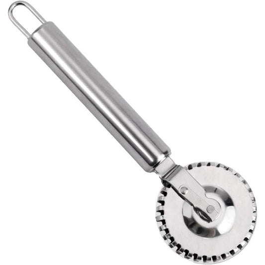Ravioli Cutter with Stainless Steel Wheel, Ideal for Cutting, Sealing, and Crimping Pasta, Dough, pierogi and dumplings, multi pastry cutter, pastry cutter crimper Kemu |Fashion Home Kitchen Beauty