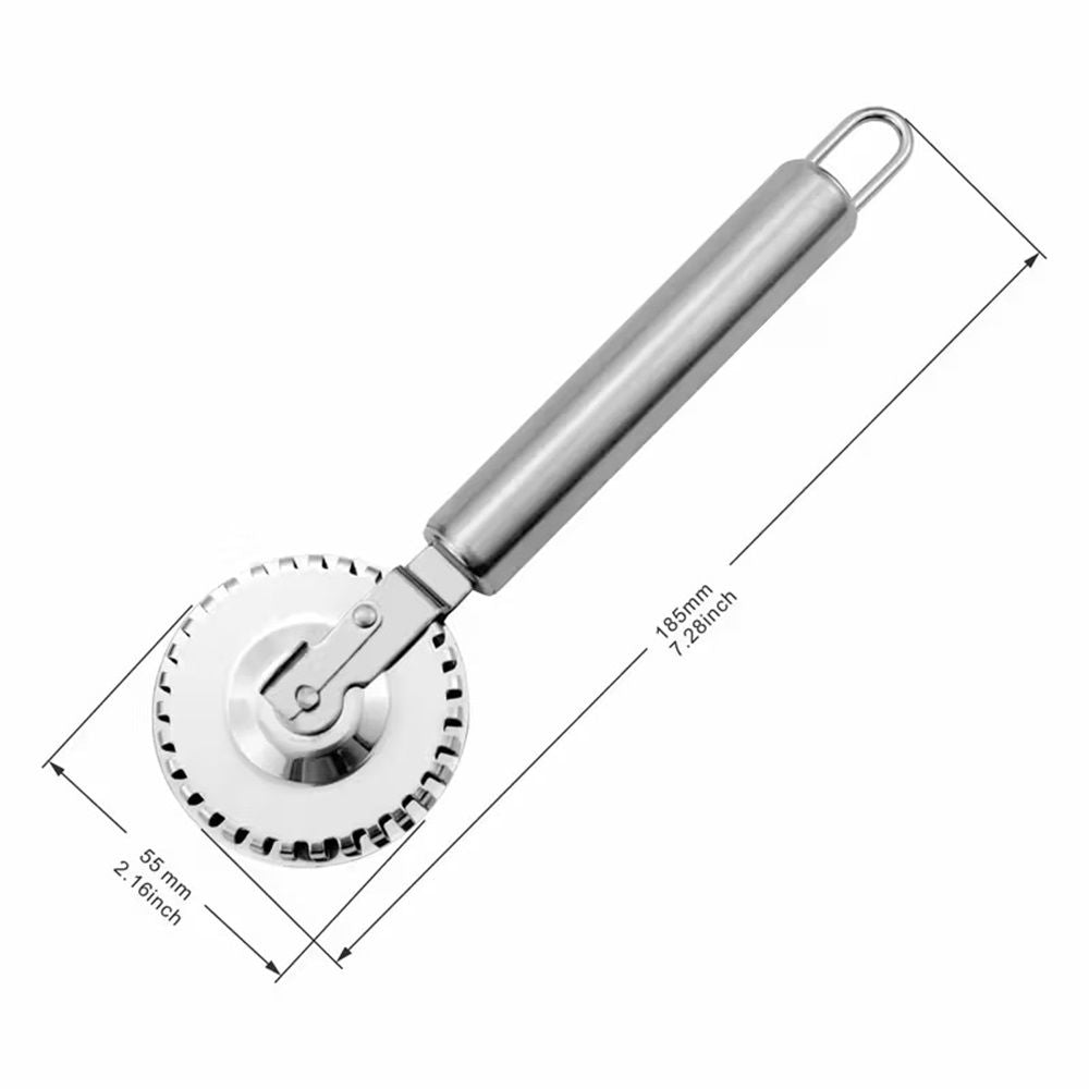 Ravioli Cutter with Stainless Steel Wheel, Ideal for Cutting, Sealing, and Crimping Pasta, Dough, pierogi and dumplings, multi pastry cutter, pastry cutter crimper Kemu |Fashion Home Kitchen Beauty