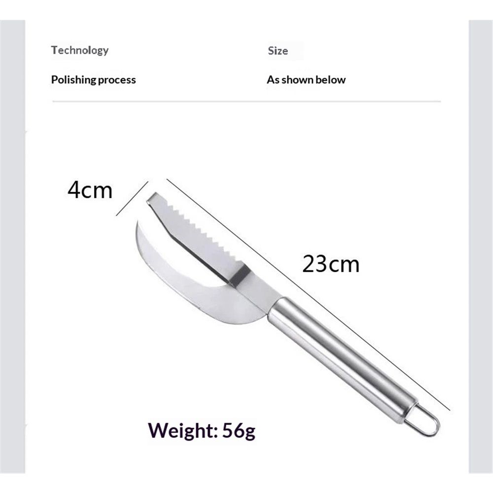2 pack Stainless Steel Fish Maw Knife,3 In 1 Fish Maw Knife, Multifunction Fish Scale Knife fish scale remover Household Kitchen Fish Scale Tool Kemu |Fashion Home Kitchen Beauty