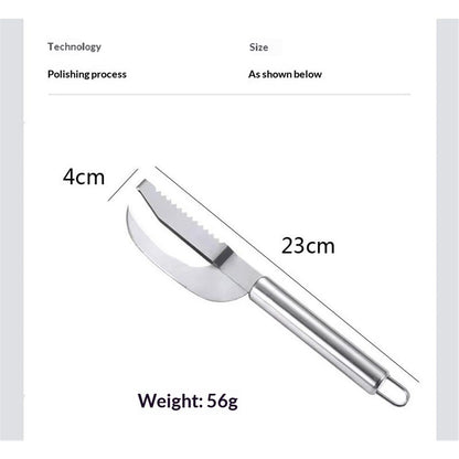 2 pack Stainless Steel Fish Maw Knife,3 In 1 Fish Maw Knife, Multifunction Fish Scale Knife fish scale remover Household Kitchen Fish Scale Tool Kemu |Fashion Home Kitchen Beauty