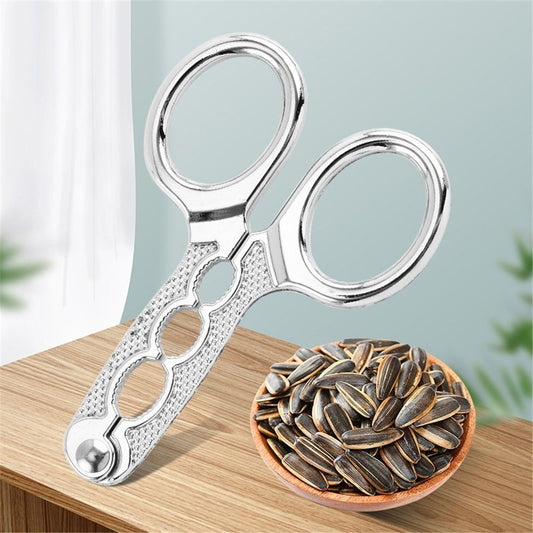 3 pack for Silver Nuts Pistachio Sheller Opener Kitchen Tools Nutcracker Multi-Function Walnut Pine Sheller Opener Nut Crackers Kitchen Utensils Kemu |Fashion Home Kitchen Beauty