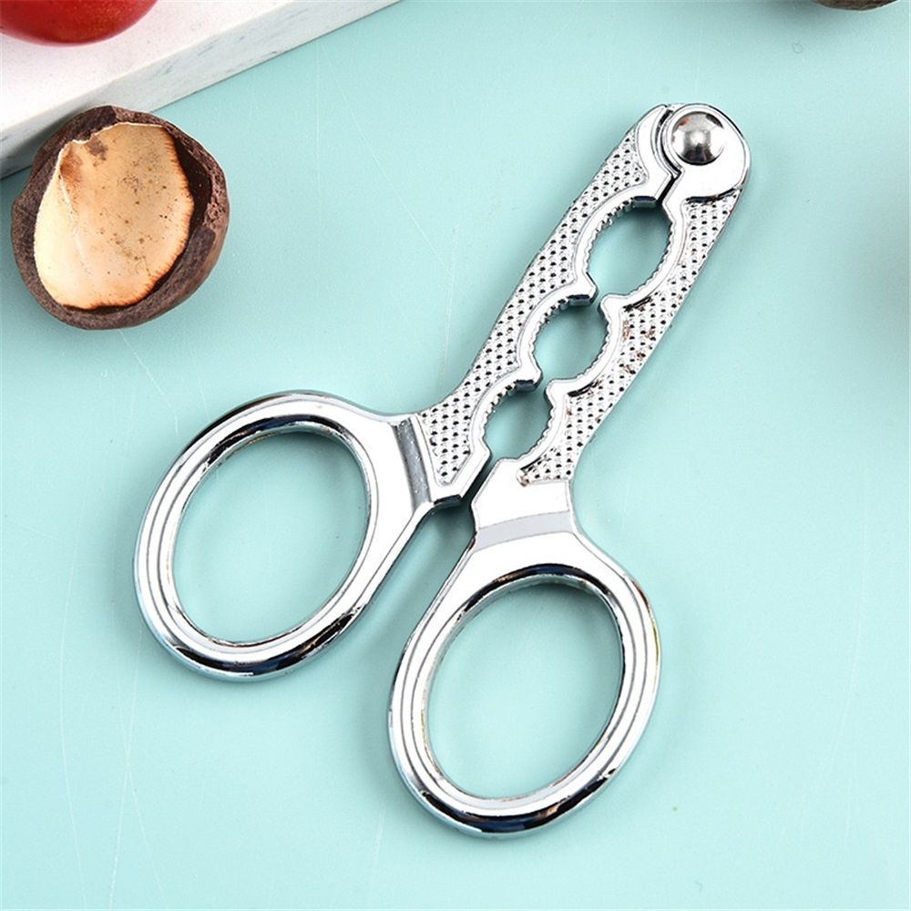 3 pack for Silver Nuts Pistachio Sheller Opener Kitchen Tools Nutcracker Multi-Function Walnut Pine Sheller Opener Nut Crackers Kitchen Utensils Kemu |Fashion Home Kitchen Beauty