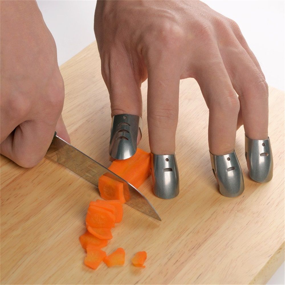 8 Pcs Finger Guards for Cutting, Knife Cutting Protector Finger Kitchen Tool Hand Guard Finger Protector Kitchen Finger Nail Protector Hand Cut Guard Kitchen Finger Cutting Protector Kemu |Fashion Home Kitchen Beauty
