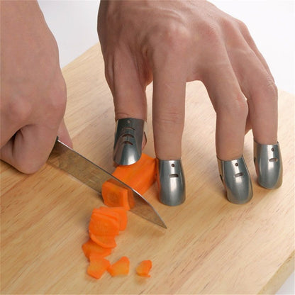 8 Pcs Finger Guards for Cutting, Knife Cutting Protector Finger Kitchen Tool Hand Guard Finger Protector Kitchen Finger Nail Protector Hand Cut Guard Kitchen Finger Cutting Protector Kemu |Fashion Home Kitchen Beauty