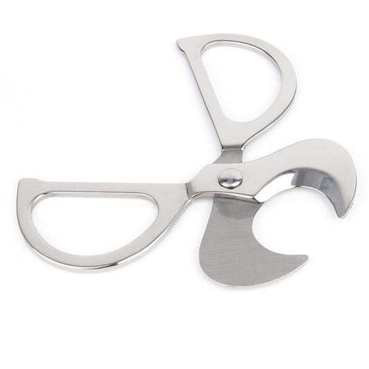 Cigar Scissors Cutter,Stainless Steel Guillotine Double Blade Straight Cut Scissors (Silver) for Cigars Kemu |Fashion Home Kitchen Beauty