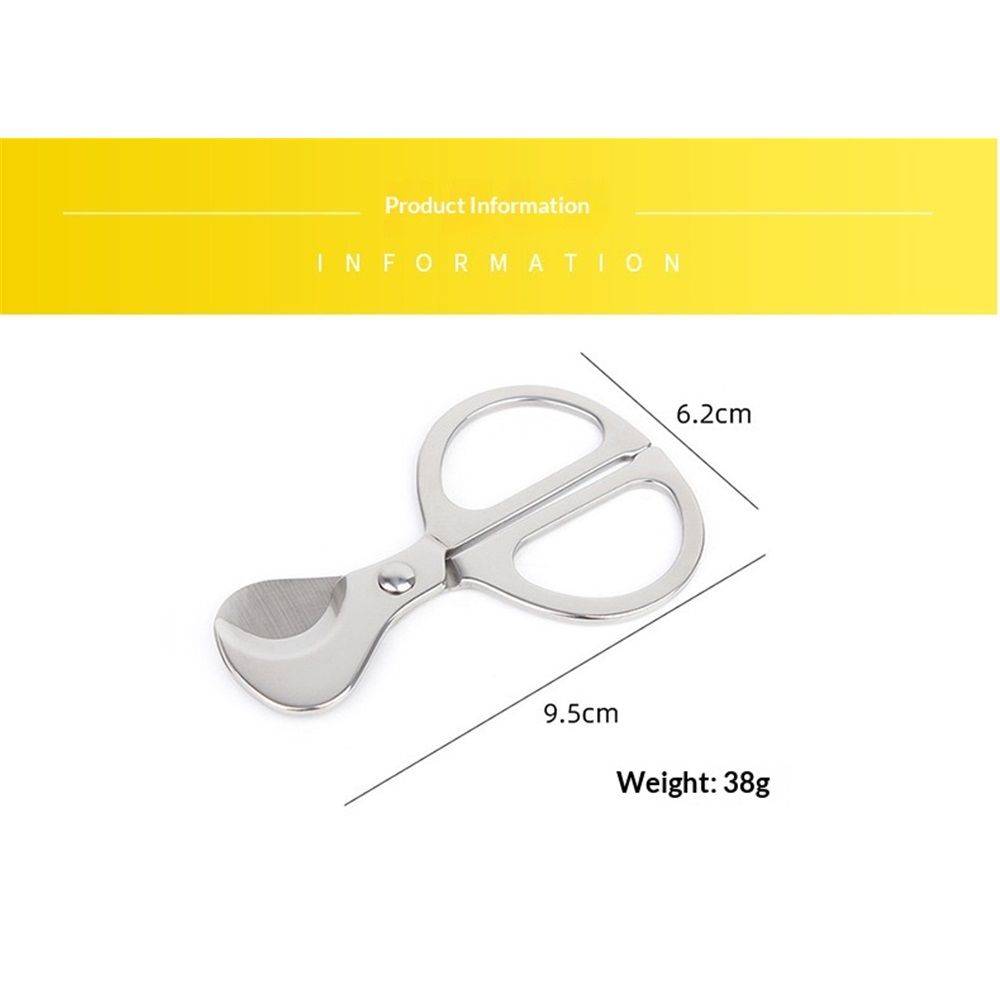 Cigar Scissors Cutter,Stainless Steel Guillotine Double Blade Straight Cut Scissors (Silver) for Cigars Kemu |Fashion Home Kitchen Beauty