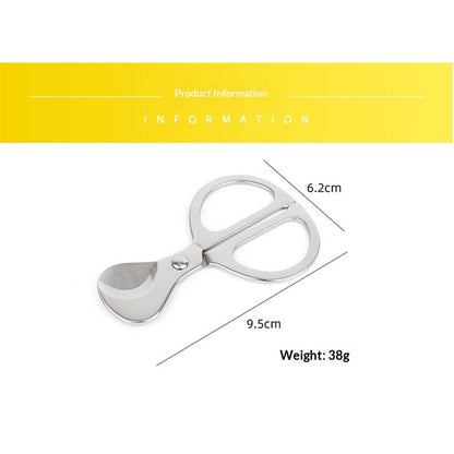 Cigar Scissors Cutter,Stainless Steel Guillotine Double Blade Straight Cut Scissors (Silver) for Cigars Kemu |Fashion Home Kitchen Beauty