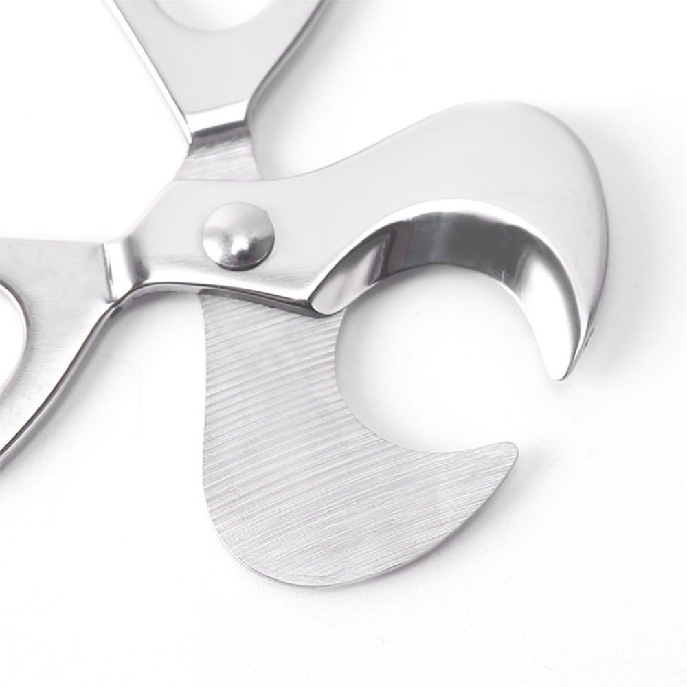 Cigar Scissors Cutter,Stainless Steel Guillotine Double Blade Straight Cut Scissors (Silver) for Cigars Kemu |Fashion Home Kitchen Beauty