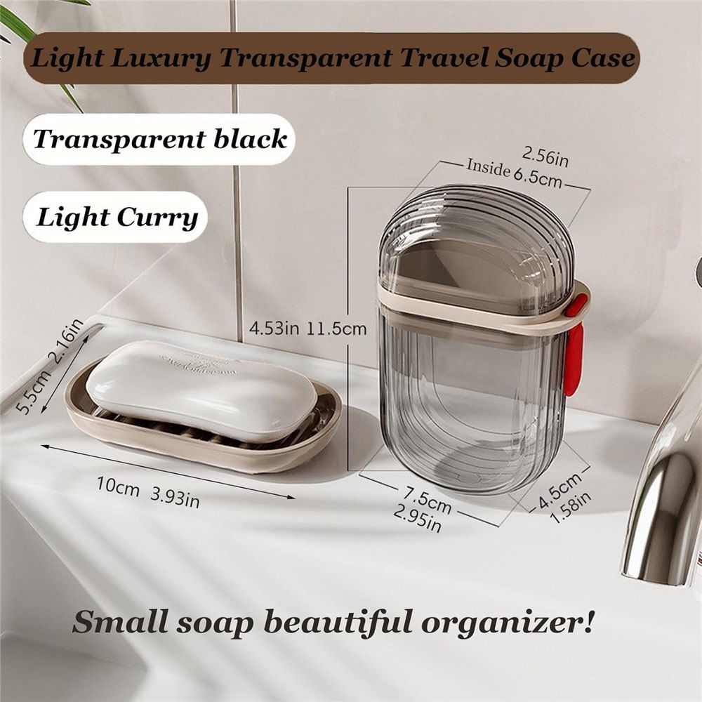 Travel Soap Case, Leakproof Soap Holder with Lid, Portable Bar Soap Holder for Traveling, Ideal for Bar Soap Storage During Travel, Camping, Gym Kemu |Fashion Home Kitchen Beauty
