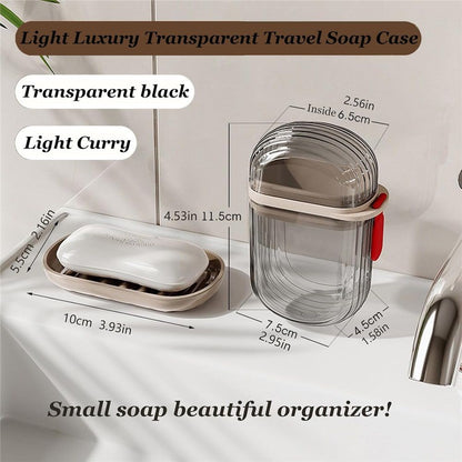 Travel Soap Case, Leakproof Soap Holder with Lid, Portable Bar Soap Holder for Traveling, Ideal for Bar Soap Storage During Travel, Camping, Gym Kemu |Fashion Home Kitchen Beauty