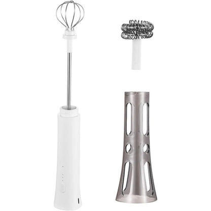 Rechargeable Milk Frother Handheld - Powerful Speed Motor,  - Drink Mixer for Latte, Cappuccino, Matcha & Protein Powder Kemu |Fashion Home Kitchen Beauty