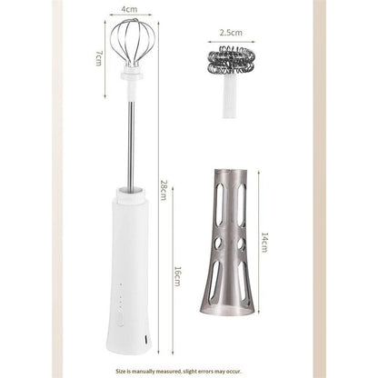 Rechargeable Milk Frother Handheld - Powerful Speed Motor,  - Drink Mixer for Latte, Cappuccino, Matcha & Protein Powder Kemu |Fashion Home Kitchen Beauty