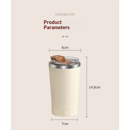 Self Stirring Coffee Mug With Lid Electric High Speed Self Stirring Mug 400ml Rechargeable Detachable Stainless Steel Self Stirring Cup for Coffee, Milk,(brown) Kemu |Fashion Home Kitchen Beauty