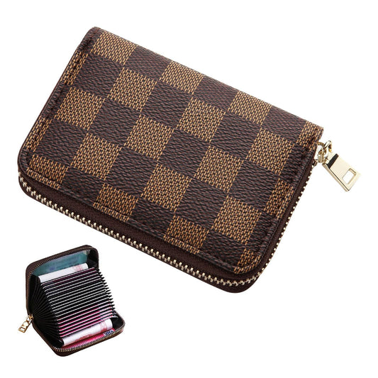 Coffee Anti-Magnetic Card Holder, Creative Multi-Slot Large Capacity Card Wallet, Storage for Bank Cards, ID, Driver Licence & Business Cards Kemu |Fashion Home Kitchen Beauty