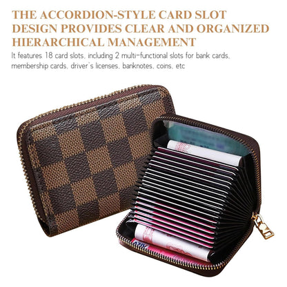 Coffee Anti-Magnetic Card Holder, Creative Multi-Slot Large Capacity Card Wallet, Storage for Bank Cards, ID, Driver Licence & Business Cards Kemu |Fashion Home Kitchen Beauty