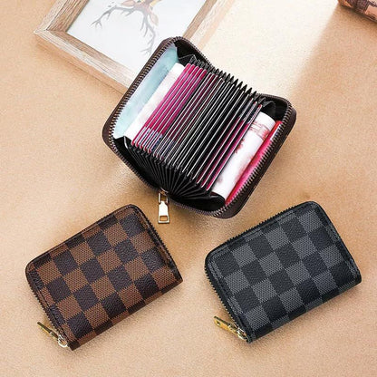 Blue Anti-Magnetic Card Wallet, Creative Multi-Slot Large Capacity Card Holder for Bank Cards, ID, Driver Licence & Business Cards Kemu |Fashion Home Kitchen Beauty