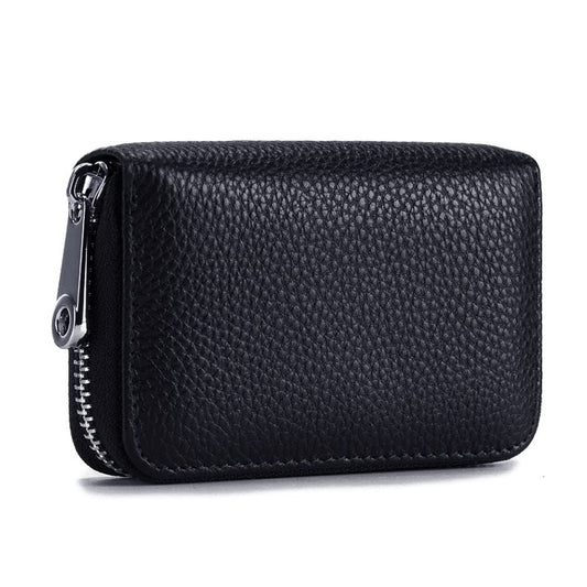 Men Women PU Leather RFID Blocking Card Wallet, Ultra Slim Portable Anti Demagnetisation Credit Card Holder, Mini Lightweight Card Case for Bank Cards ID Daily Carry Kemu |Fashion Home Kitchen Beauty
