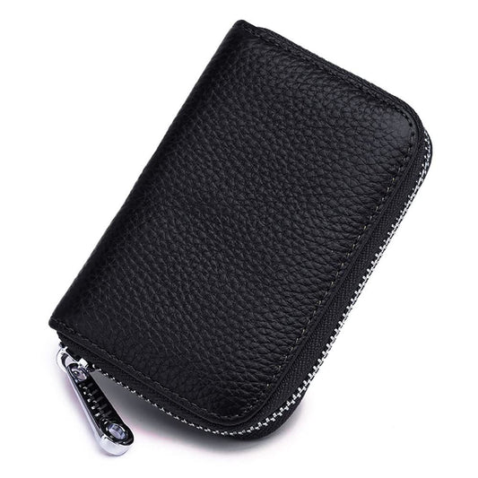 Men Women PU Leather RFID Blocking Card Wallet, Ultra Slim Portable Anti Demagnetisation Credit Card Holder, Mini Lightweight Card Case for Bank Cards ID Daily Carry Kemu |Fashion Home Kitchen Beauty